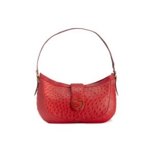 Jeanine Hobo Shoulder Bag Ostrich 3185